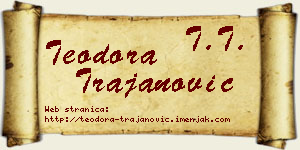 Teodora Trajanović vizit kartica